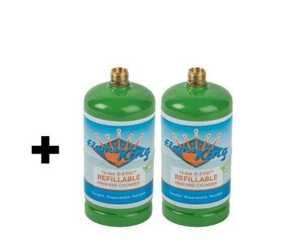 (NEW) Propane Refill Kit PLUS 2 ADDITIONAL EMPTY CYLINDERS