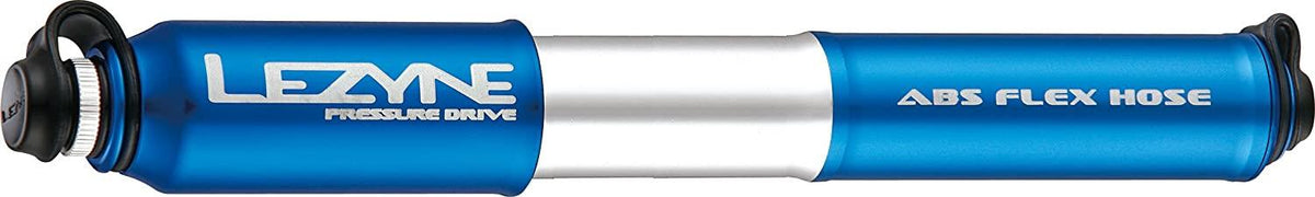 LEZYNE Pressure Drive Bicycle Tire Hand Pump, High Pressure 120psi, Presta & Schrader, ABS Flex Hose, Compact Bike Pump