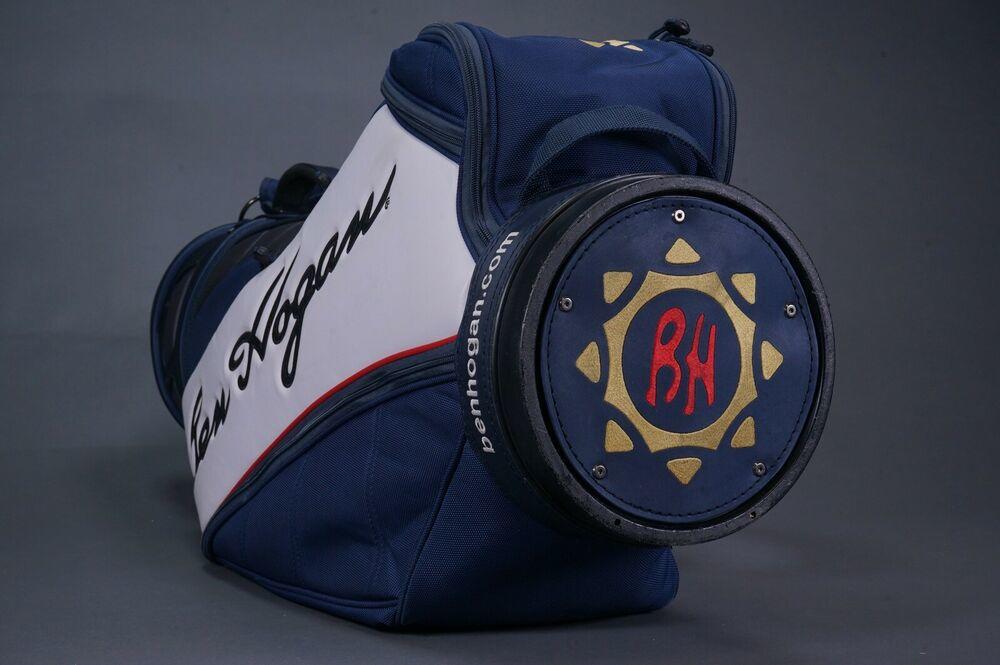 BEN HOGAN 6-WAY DIVIDER GOLF CART/STAFF BAG, BLUE WHITE ~ L@@K!!