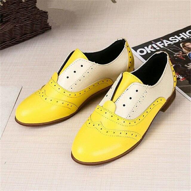 Mid Heel British Style Slip On Shoes