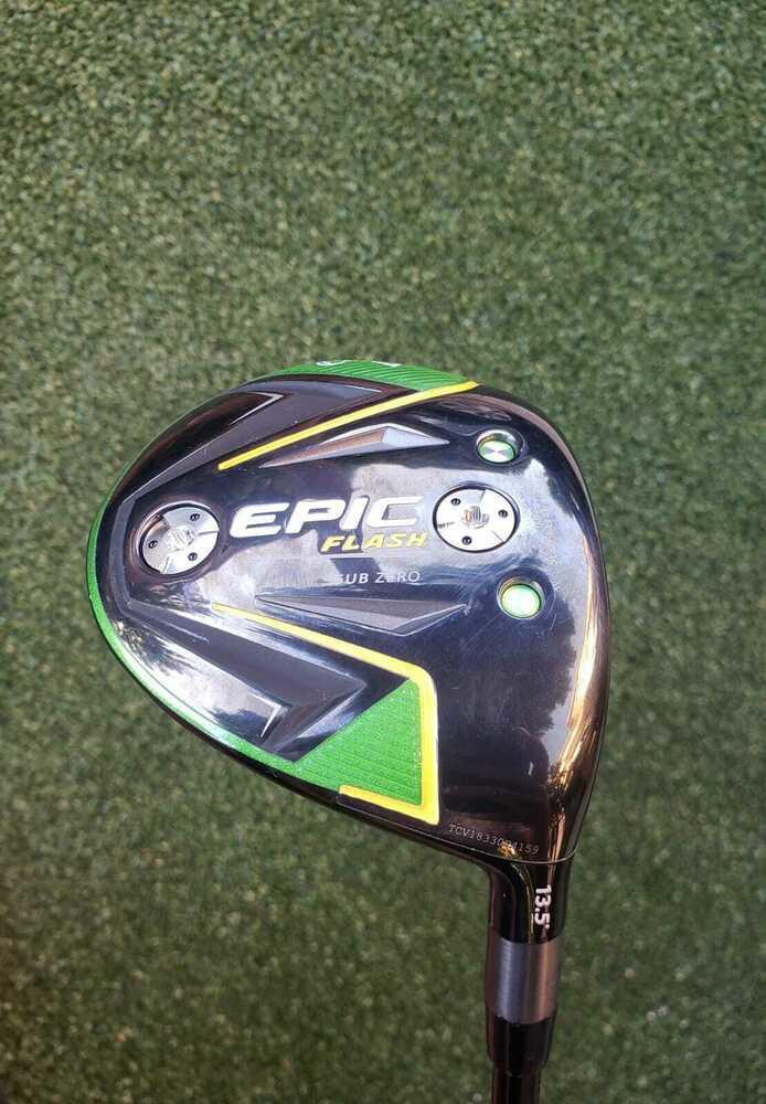 Tour Issue Callaway Epic Flash Sub-Zero 13.5* Fairway Wood ,RH, F. Atmos X-Stiff