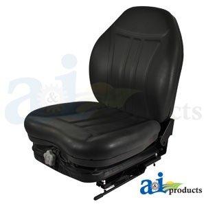 A&I Products Black High Back Industrial Seat w/ Suspension, Slide Track PAR...
