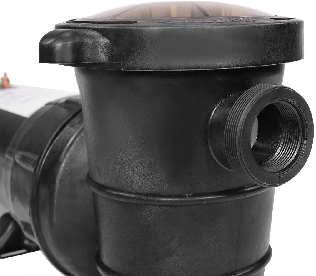 75125 Pump Pool Above Ground 1.5HP Single Speed, Black