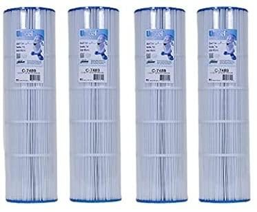 Unicel C-7489-4 Pool, Spa or Hot Tub Filter Cartridge, 4 Pack, White