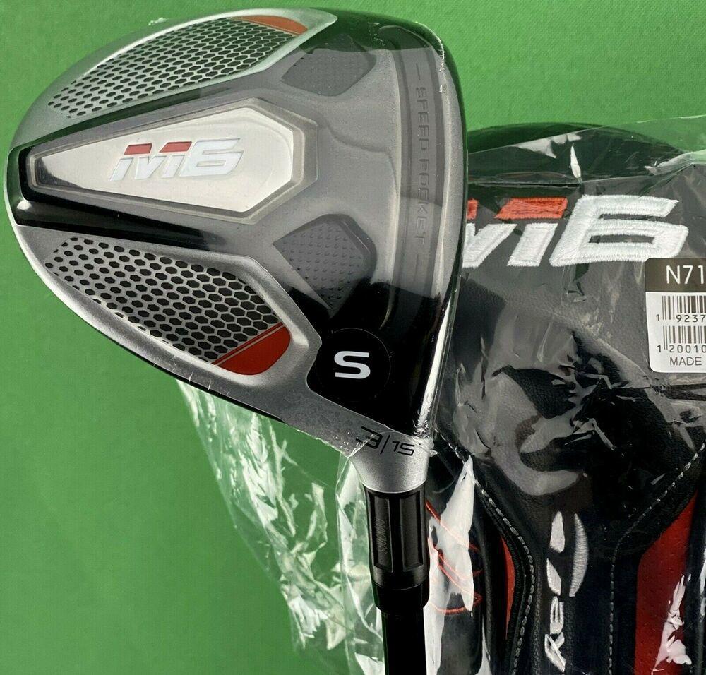 TaylorMade M6 Fairway 3-Wood 3W 15* Fujikura Atmos 6s Stiff S-Flex NEW #79600