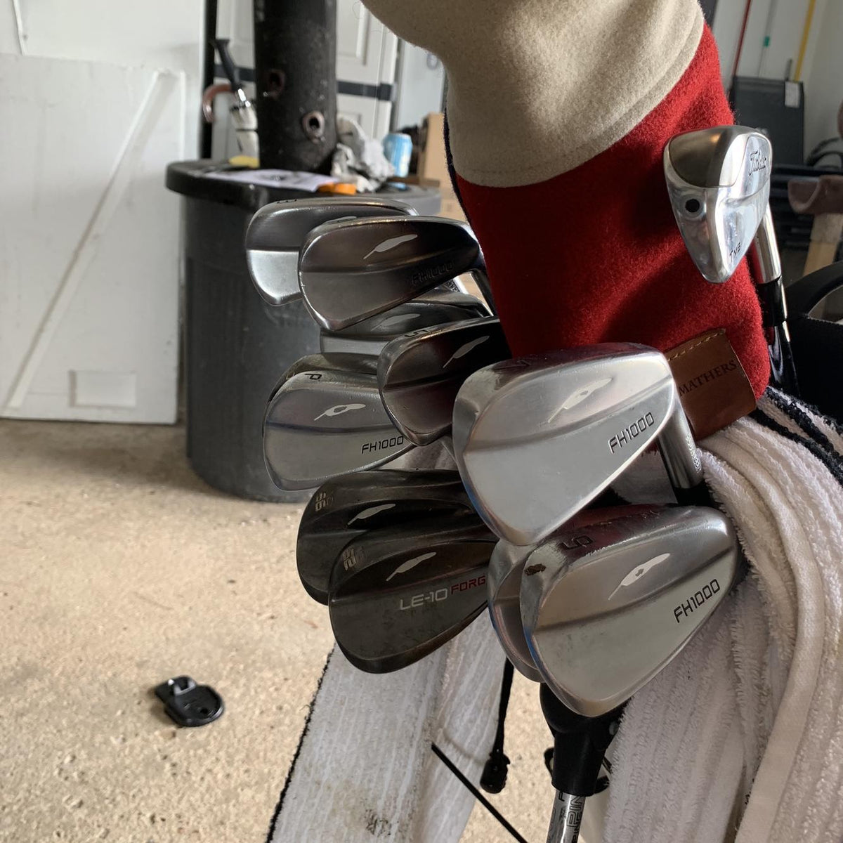 Used Right Handed Fourteen FH-1000 Extra Stiff Flex Steel Shaft Iron Set