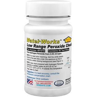 Visual Water Quality Test Peroxide Check LR, 50-Pack - INCL. 12 PK