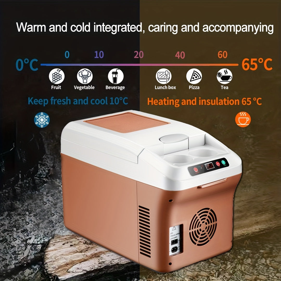 3.17gal Car Refrigerator, Portable Electric Car Cooler With DC12/24/AC120V, And Camping Use.mini Refrigerator, Cold And Warm Box, Outdoor Incubator