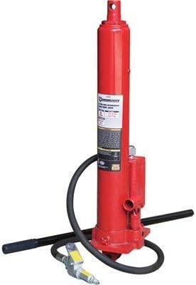 Strongway 8-Ton Long Ram Air/Hydraulic Jack - Single Piston, Clevis Base