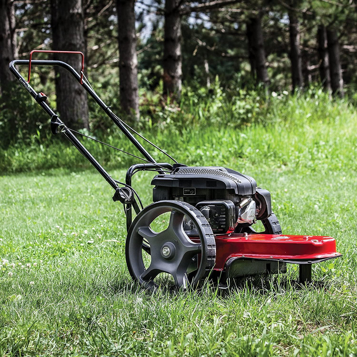 EARTHQUAKE 28463 M205 150cc 4-Cycle Viper Engine, 5 Year Warranty Walk Behind String Mower, Red/Black
