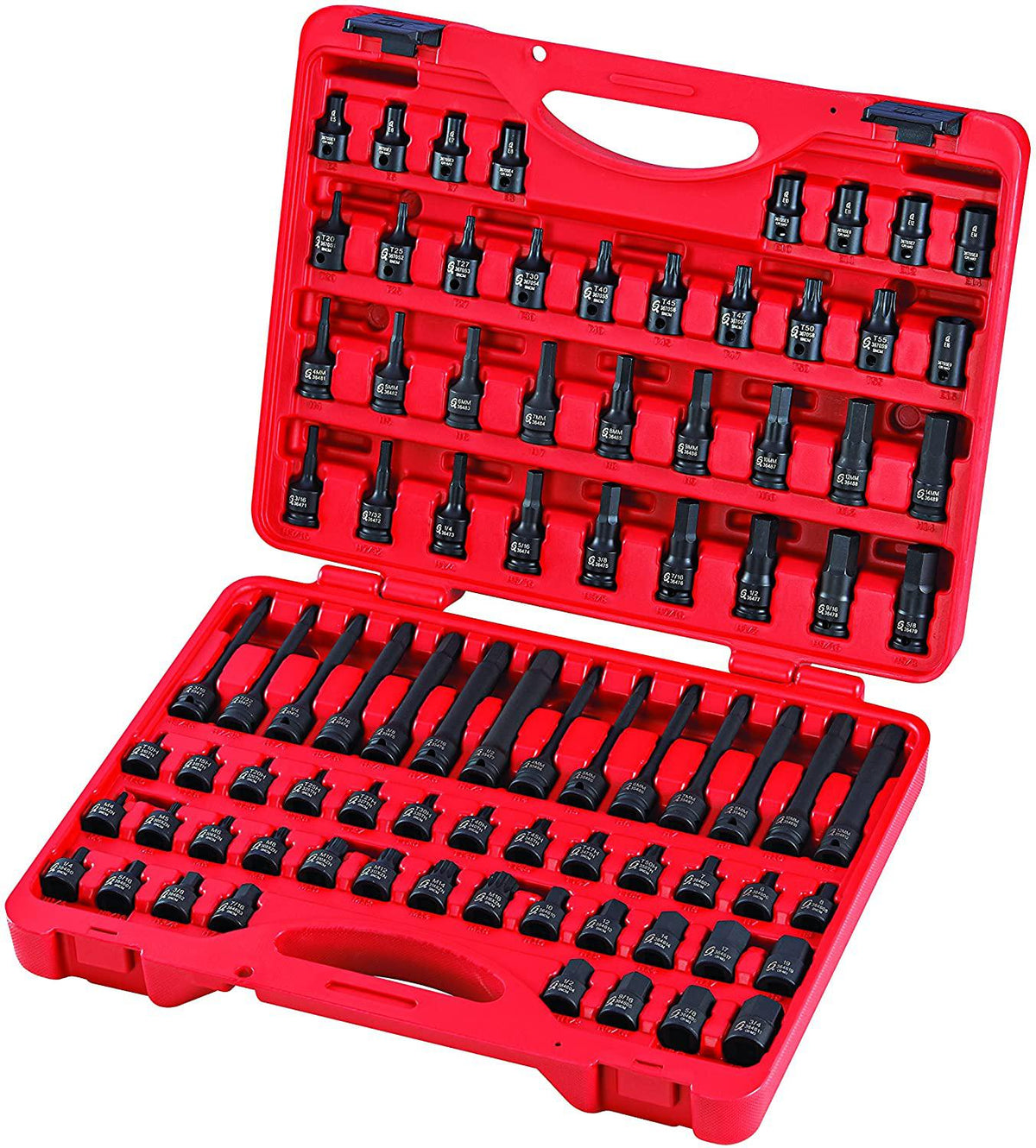 Sunex 3569 3/8" Dr. Hex Bit Impact Socket Set (84 Piece)