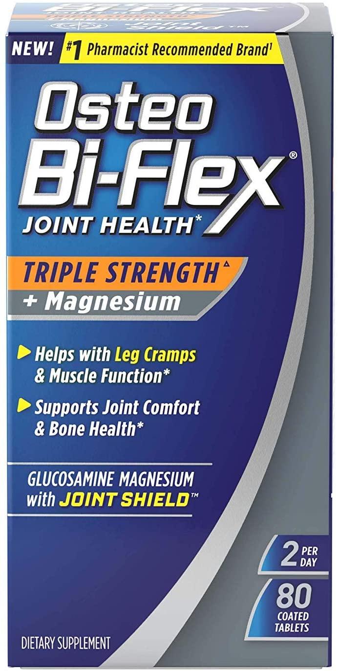 Osteo Bi-Flex Triple Strength Joint Supplement with Glucosamine & Magnesium, Gluten Free, 80 Tablets (Pack of 10)