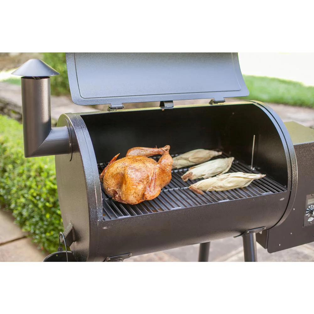 Wood Pellet Grill 50 in. W Automatic Auger Digital Temperature Control Cast Iron
