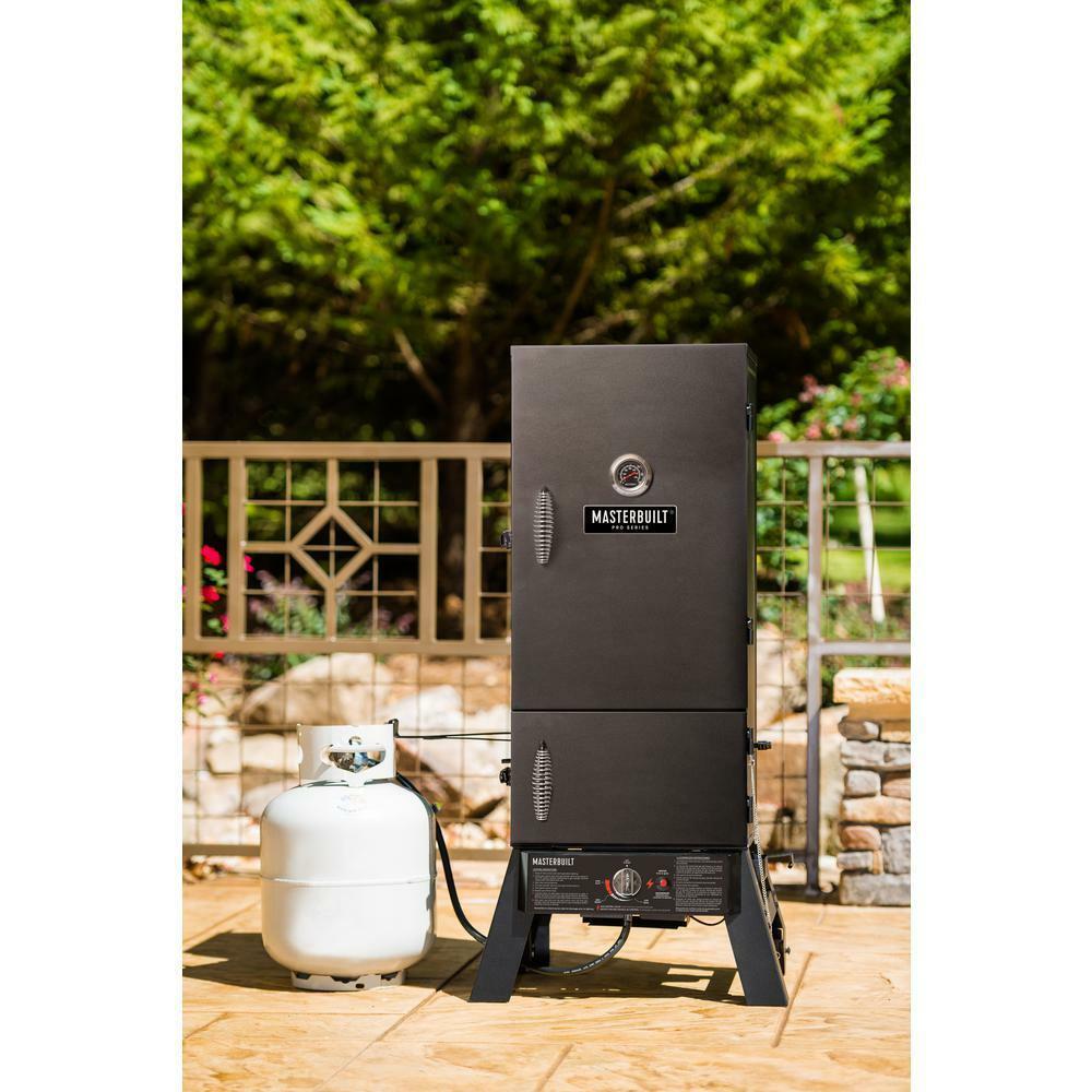 built MDS 230S Dual Fuel Smoker Propane or Charcoal Outdoor Meat Barbecue