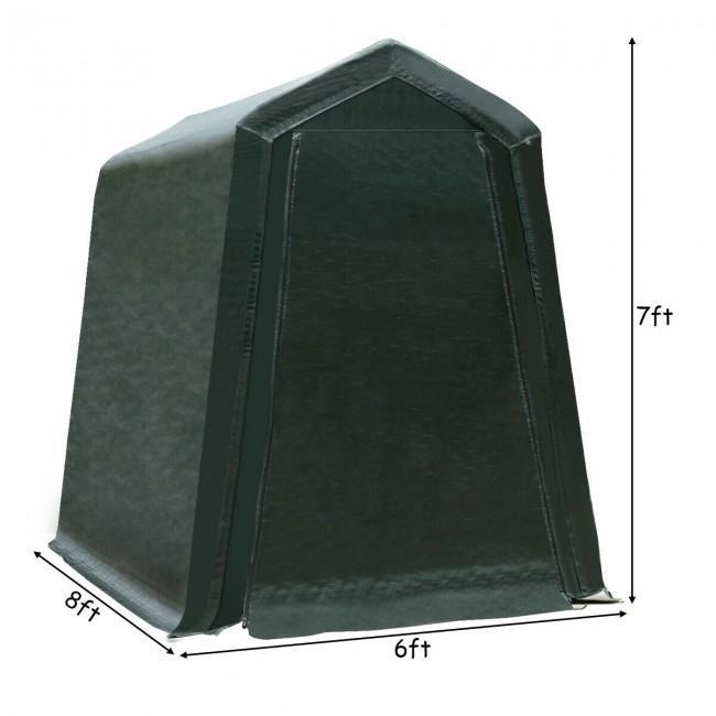 6 x 8 Feet Outdoor Carport Patio Storage Shelter Shed Car