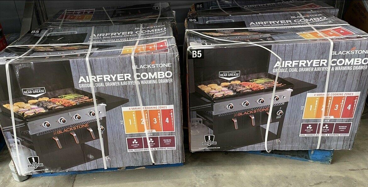 Blackstone 4 Burner 36 inch Griddle with Air Fryer and Hood - Brand New In Box!