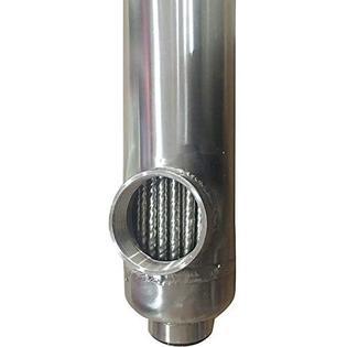 WiseWater Pool Heat Exchanger 210 kBtu: 316L Working for Solar/Spa/SwimmingSame Side Ports 1 1/2" and 1 1/2" FPT