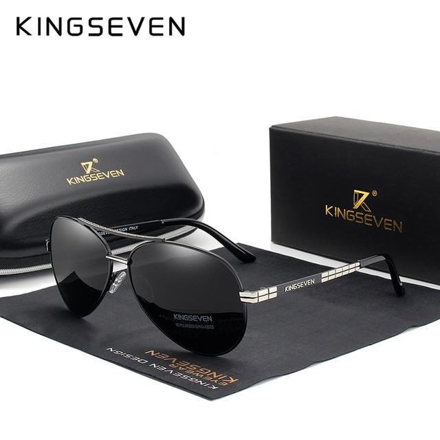 Sunglasses - Designer Men's Pilot HD Polarized Sunglasses