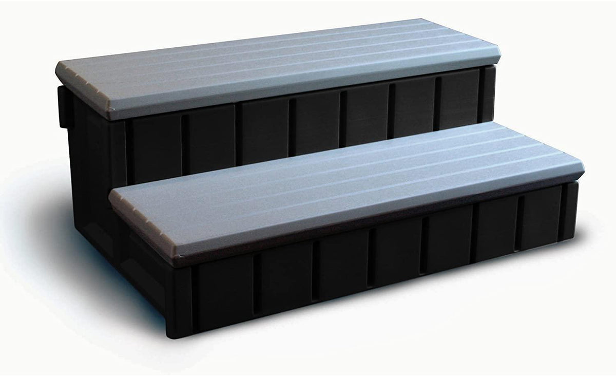 Confer Plastics Spa Step with Storage - Gray