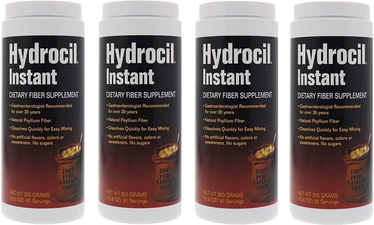 Hydrocil Instant Dietary Fiber Supplement 10.6 oz (Pack of 3) (Four Pack)