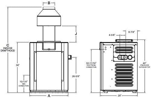 Raypak 406,000 BTU Digital Electronic Ignition Propane Pool Heater