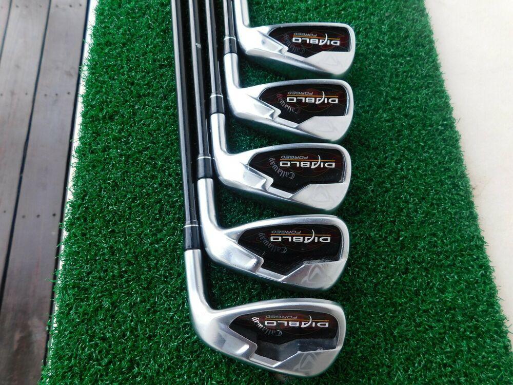 Callaway Diablo Forged (6i-PW) Iron Set w/ Callaway Stiff Flex Shaft- 1.75" Long