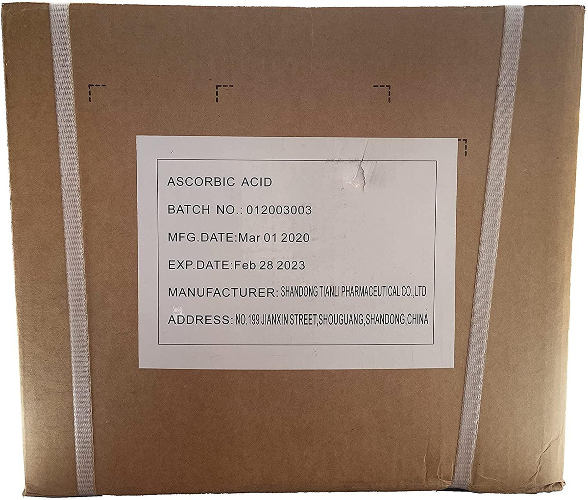 Etherea Ascorbic Acid - Vitamin C Bulk Powder (25 kg/Box)