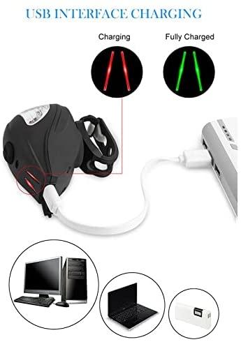 Fogner Smart Bike Light Set, USB Rechargeable Bicycke Headlight taillight, Night Riding Safety Cycling Accessories