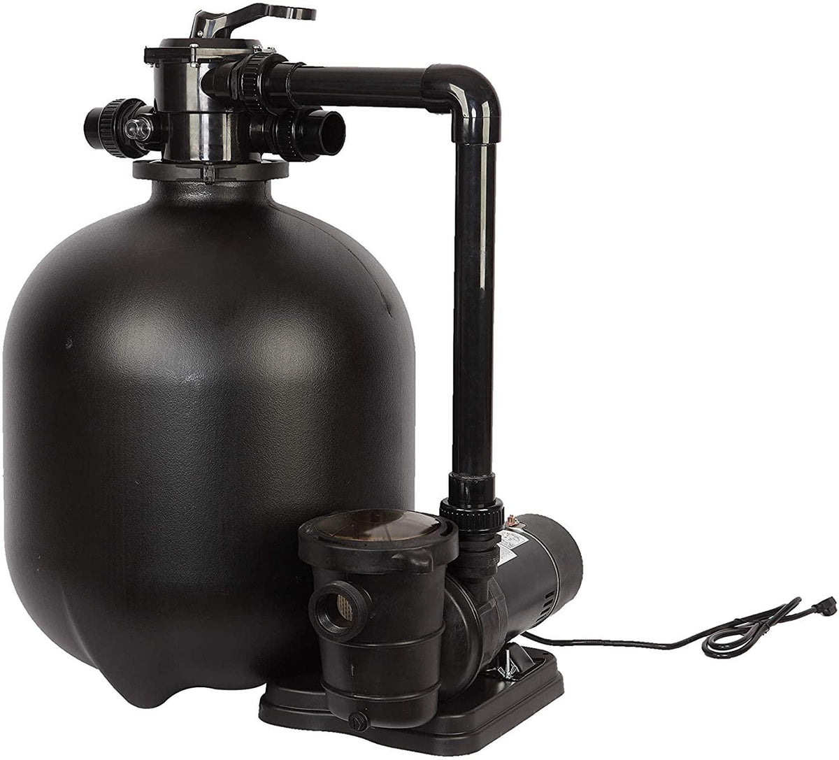 FlowXtreme NE4501 Pro 22-in Sand Filter System, 28.6" L x 22.9" W x 35.9" H, Black
