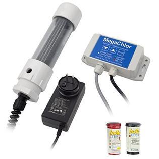 MegaChlor DO Saltwater Chlorine Generation System for Pools, Hot Tubs, and Spas up to 17,000 Gallons - 110 Gram Ma