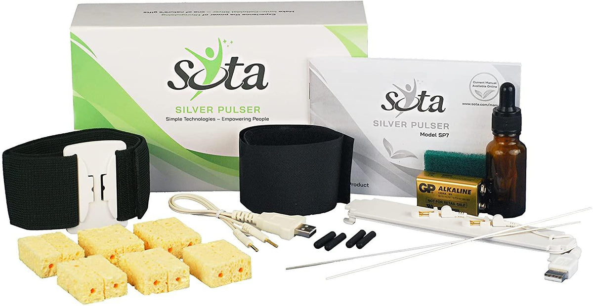 SOTA Silver Pulser Model SP7 - Ionic Colloidal Silver Maker and Microcurrents for Micropulsing with Wall Adaptor