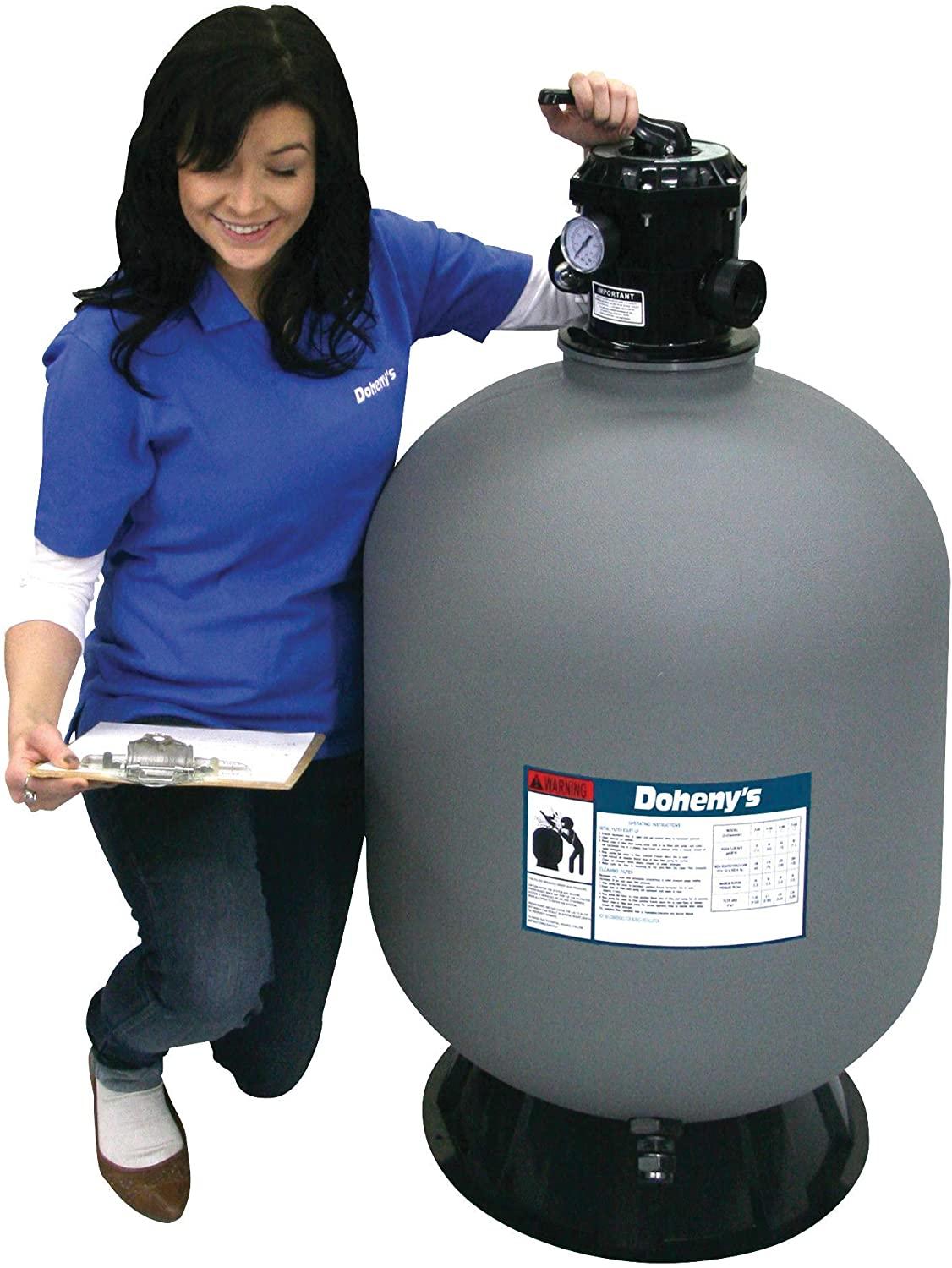 Doheny's Pool Pro Sand Filters for In-Ground Swimming Pools (24" Sand Filter w/Valve)