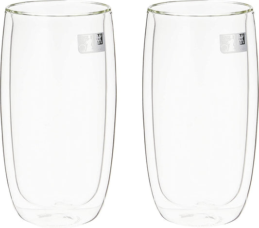ZWILLING J.A. Henckels Beverage Glass Set, White 2 Count (Pack of 1)