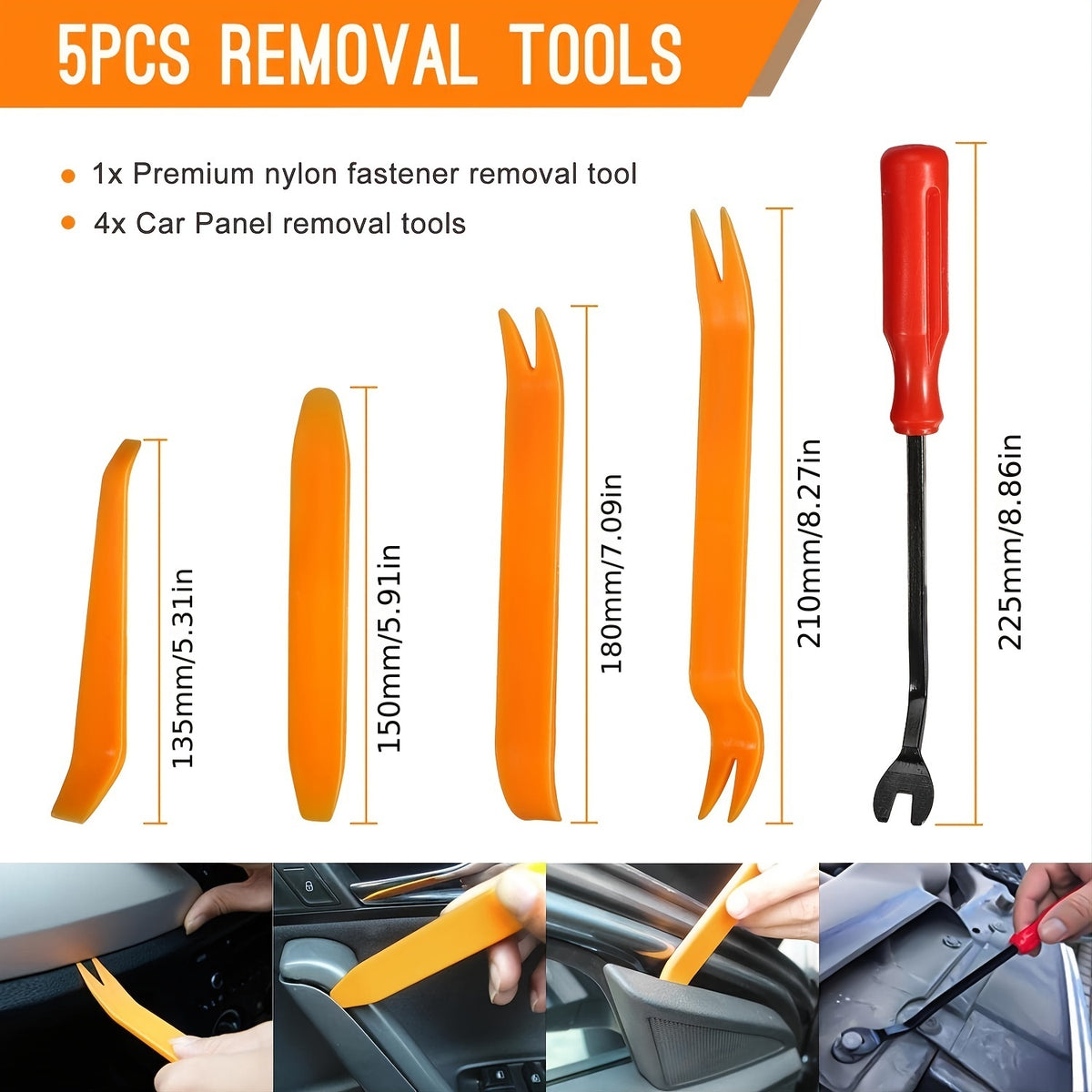 680 Pcs Car Push Retainer Clips Kit - Plastic Door Panel Fasteners, Fender Bumper Clips & Most Popular Sizes Auto Push Pin