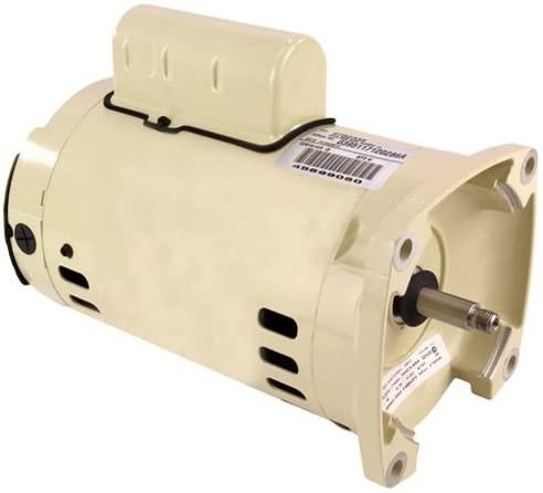 Pentair 075234S Almond Standard Single Phase 1 HP Square Flange Motor Replacement Pool and Spa Pump