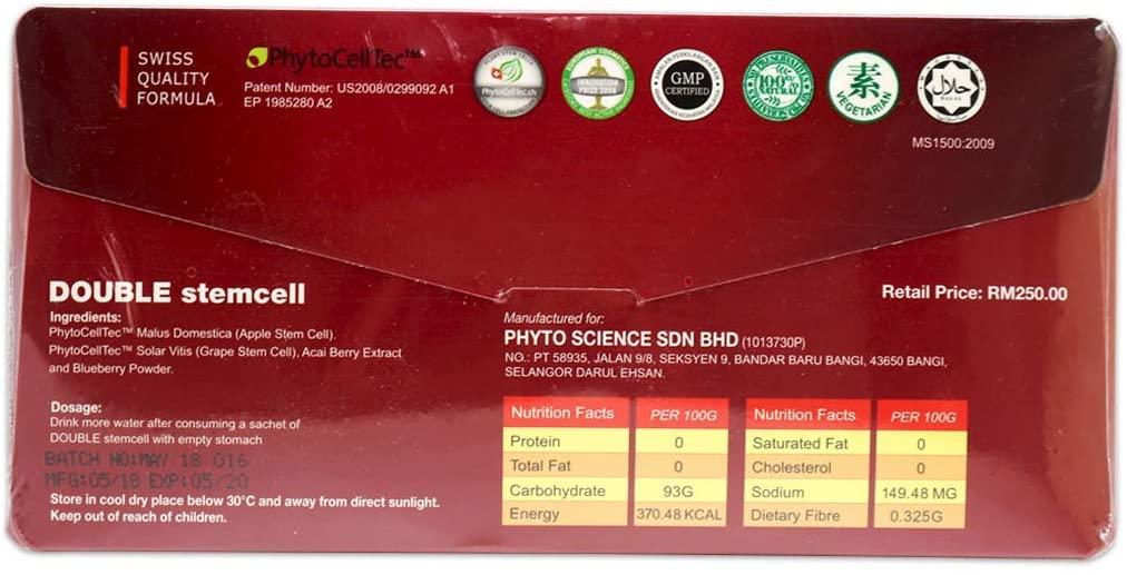50 Packs PhytoScience Apple Grape Double Stemcell Anti Aging Nutritional Supplement