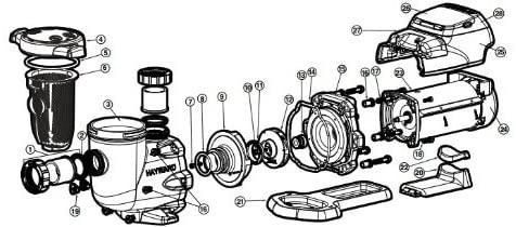 Hayward SPX3400DR Motor Drive with Digital Control Interface Replacement for Hayward SP3400VSP Series Pump