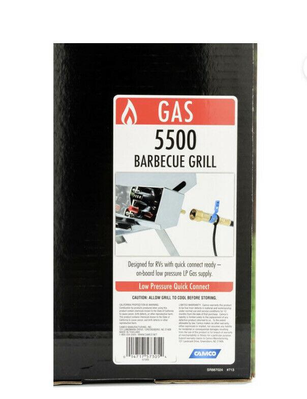 Camco 57305 Olympian 5500 Stainless Steel Portable Gas Grill RV and Outdoor Use