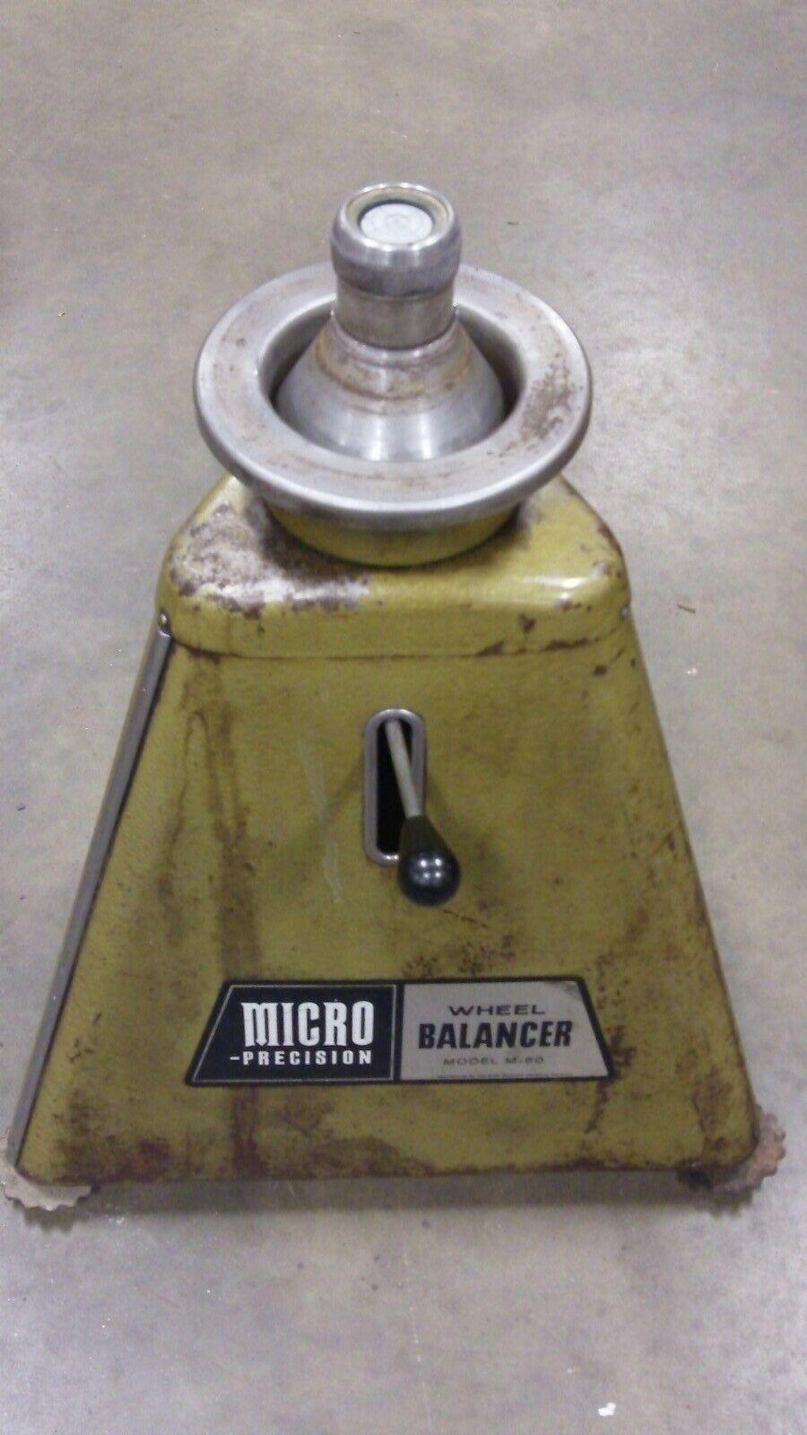 VINTAGE M-60 MICRO PRECISION WHEEL TIRE BALANCER Gas Service Station Garage
