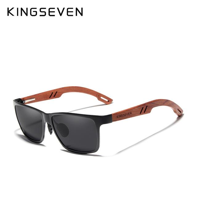 Handmade Bubinga Wooden Men's Mirror Lens Sun Glasses