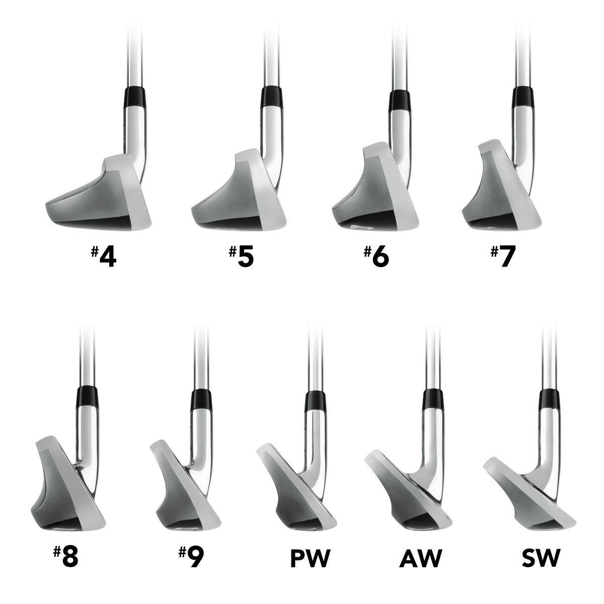 New Men's Right Handed ACER XDS Iron Set Regular Flex Steel Shaft