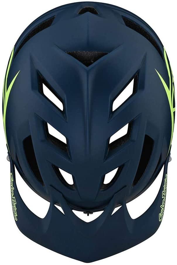 Troy Lee Designs Adult | All Mountain | Mountain Bike Half Shell A1 Helmet Drone (Marine/Green, XS)