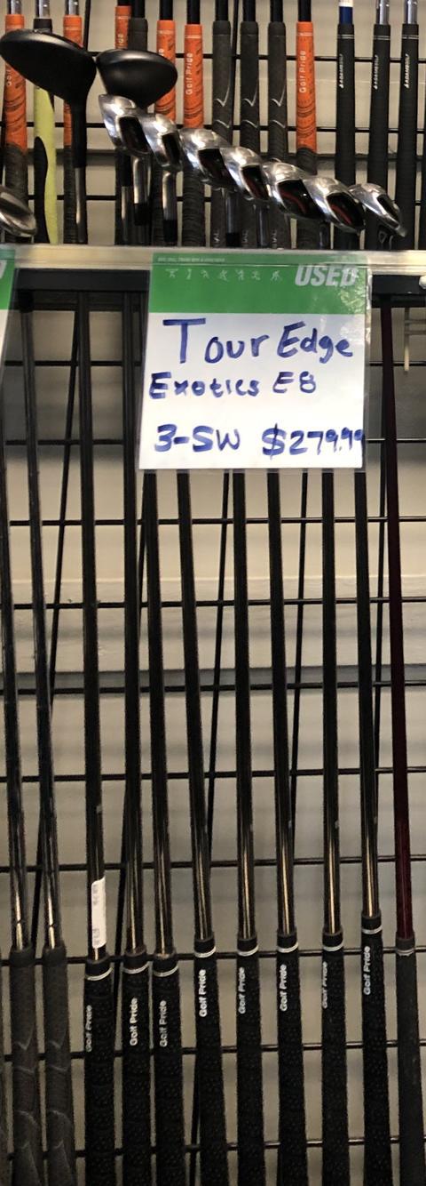 Used Tour Edge Exotics E8 3-sw Graphite Regular Golf Iron Or Hybrid Sets