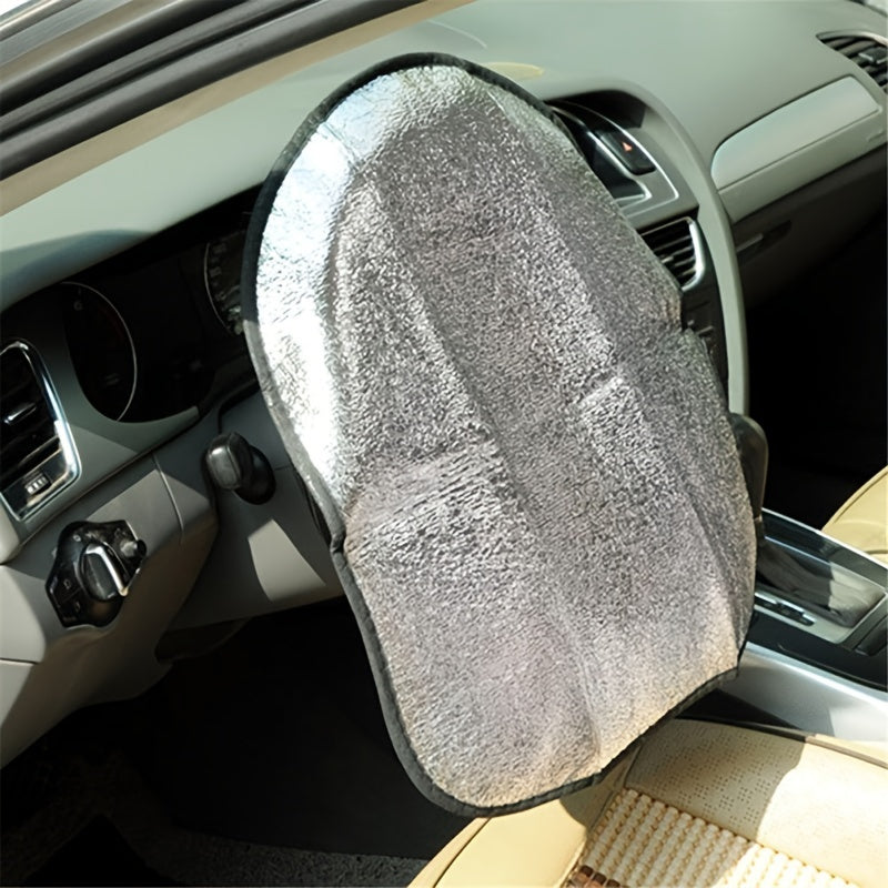 Keep Your Car Cool & Protected - Steering Wheel Sun Shade Cover Fits All SUVs, Trucks & Cars