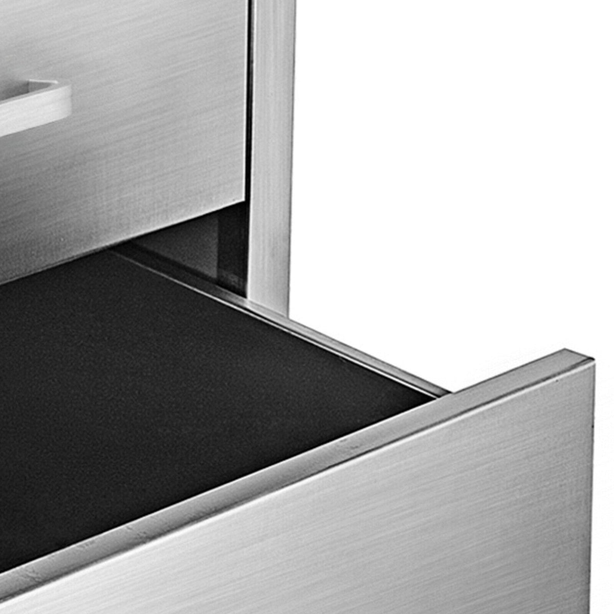 14x23x20 Inch Triple Worktable Stainless Steel Outdoor Kitchen BBQ Access Drawer