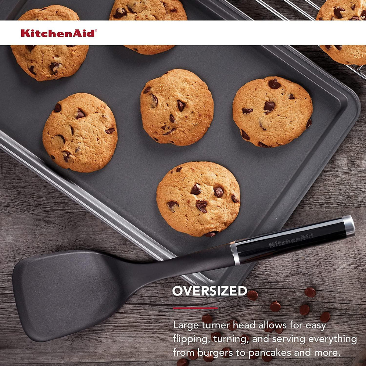 KitchenAid KE001OHOBA Classic Solid Turner, One Size, Black 2