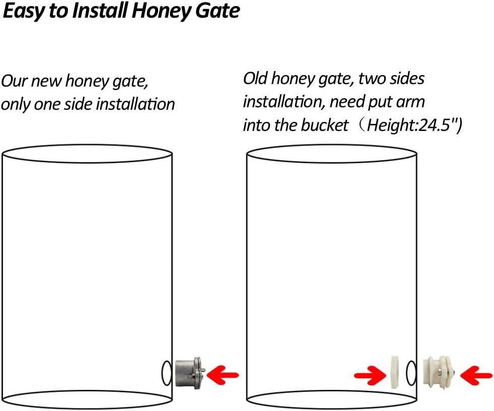 Electric 4 Frame Honey Extractor Separator,Food Grade Steel Honeycomb Spinner Drum with Adjustable Height Stands,Beekeeping Pro Extraction Apiary CentrifuEquipment