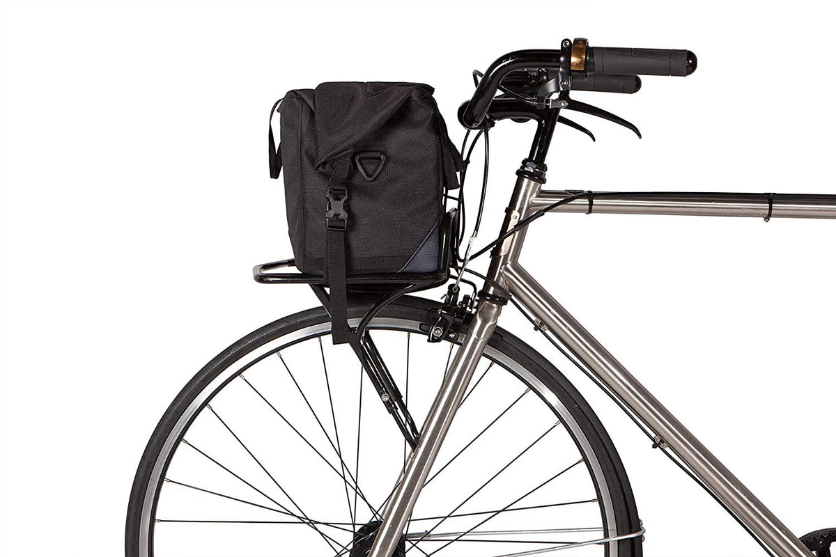 Two Wheel Gear - 4 in 1 Dayliner Box Bag - Water Resistant Bike Bag for Handlebars, Rear Trunk, Front Rack or Carried as Roll Top Messenger