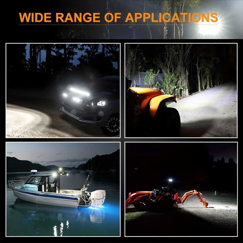 LED Work Light Ultra-thin Single Row LED Light Bar Suitable For Off-road 4x4 Car SUV Trucks Tractor Boat Fog Lights 12V/24V Spot Flood Light Bar