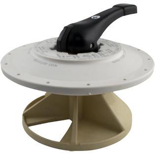 Lid Assembly, Praher ABS Top/Side Mount Valve, 3", w/o Gasket, Wht